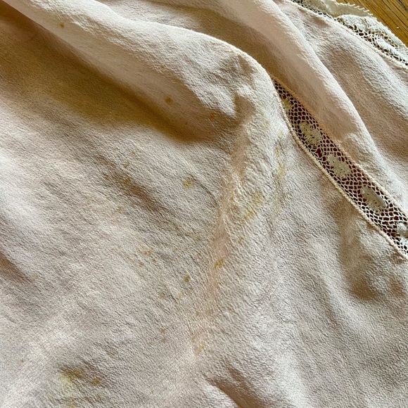 20s Vintage Flapper Pink Silk Step-In - Picture 10 of 16